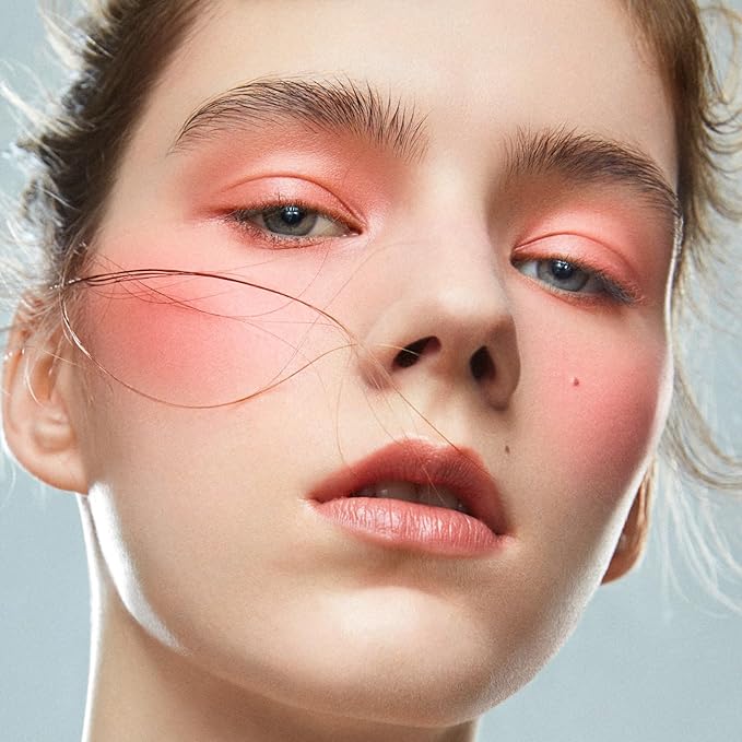 Boobeen Soft Blend Powder Blush for Cheeks, Buildable Color Matte Smooth Blush Palette Compact Blush Powder Makeup, Long-lasting Flush Color, with Mirror and Brush-Velvo Beauty