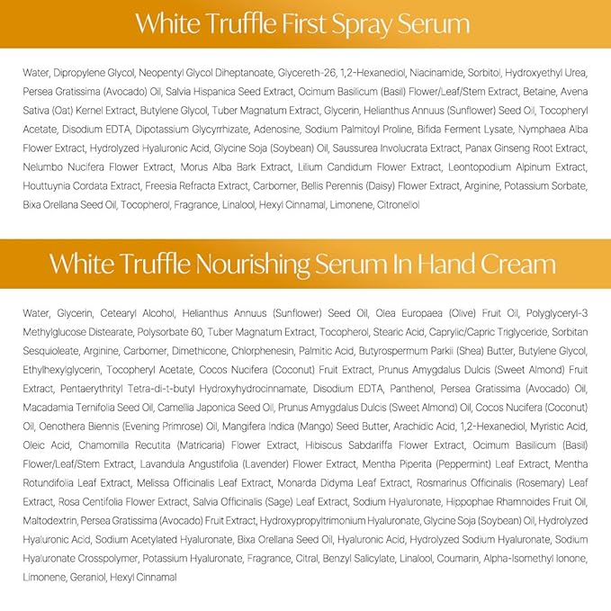 d'Alba All About Korean Skin Care, Gift Set for White Truffle First Spray Serum & Nourishing Hand Cream, Perfect for Mothers Day Gift-Velvo Beauty