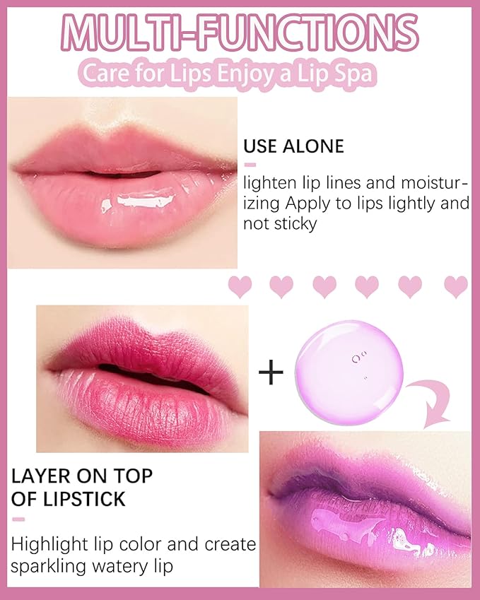 Tinted Moisturizing Lip Glow Oil, Hydrating Plumping Lip Gloss Lip Care Clear Lip Oil for Dry Lip, Glow Reviver Lip Oil,Shine Lip Tint Stain Lip Care Product,Women's Day Makeup Gift(#006 Berry)-Velvo Beauty