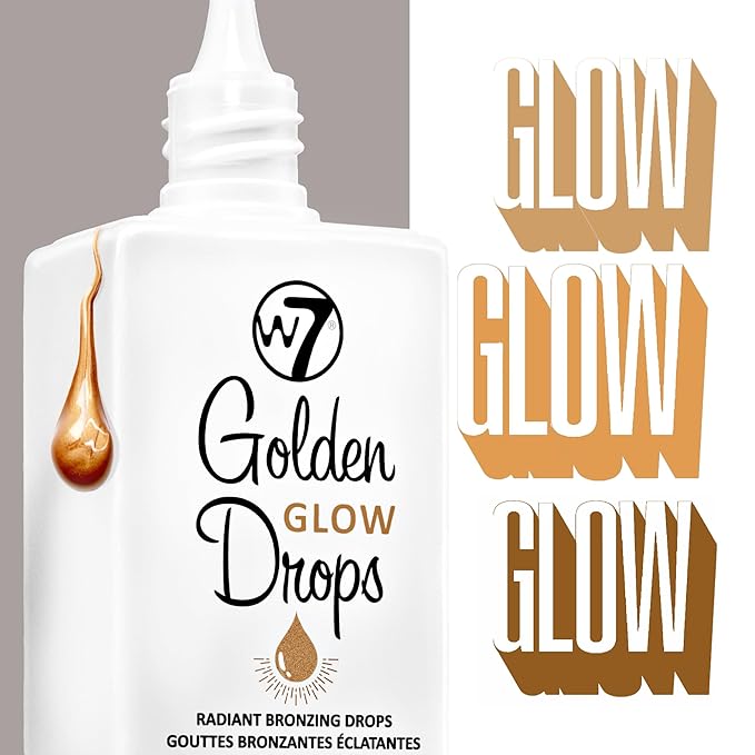 W7 Golden Glow Drops - Liquid Bronzing Drops For Flawless Skin & A Radiant Finish-Velvo Beauty