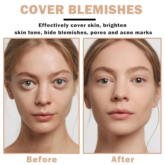 NVLEPTAP Airbrush Foundation Makeup Spray Silky Lightweight Full Coverage Foundation Face Air Cushion Foundation Set with Soft Makeup Brush - 03 Nude-Velvo Beauty