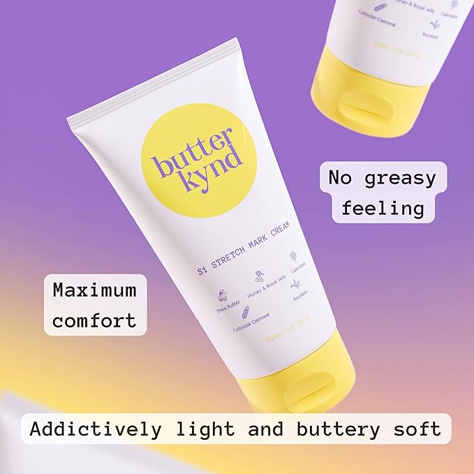 S1 Stretch Mark Cream, 150ml / 5oz, Lightweight Pregnancy Stretch Mark Cream-Velvo Beauty