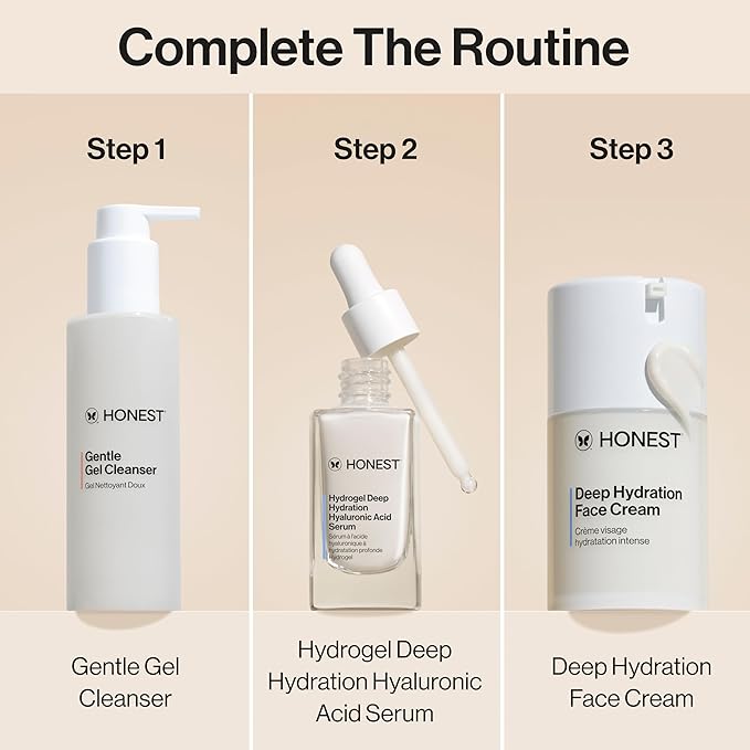 Honest Beauty Deep Hydration Face Cream for Dry Skin | Hydrates + Supports Natural Moisture Barrier | Hypoallergenic + Gentle for Sensitive Skin | 1.7 fl oz-Velvo Beauty