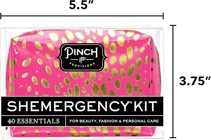 Pinch Provisions Shemergency Kit for Her, 40 Emergency Essential Items, Compact, Multi-Functional Pouch, Gift for Women, Birthday, Bachelorette Parties, and More!-Velvo Beauty