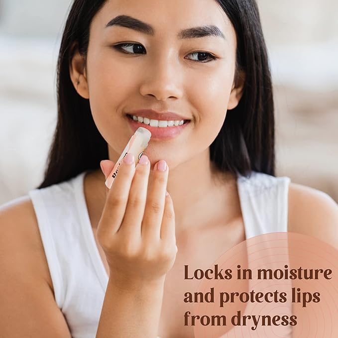 Blessed Is She Restore Lip Balm - Organic Vanilla Chapstick For Hydrating Lips Enriched With Vitamin E, Beeswax, Sunflower Oil, Coconut Oil & Rosemary Extract.-Velvo Beauty