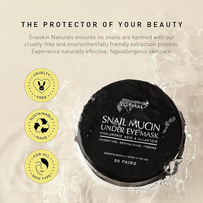 Under Eye Patches for Dark Circles: Snail Mucin Gel Masks for Puffiness Undereye Bags Wrinkles - Instant Brightening Moisturizing Skin Treatment Pads - Gift for Men and Women, 30 Pairs (White)-Velvo Beauty