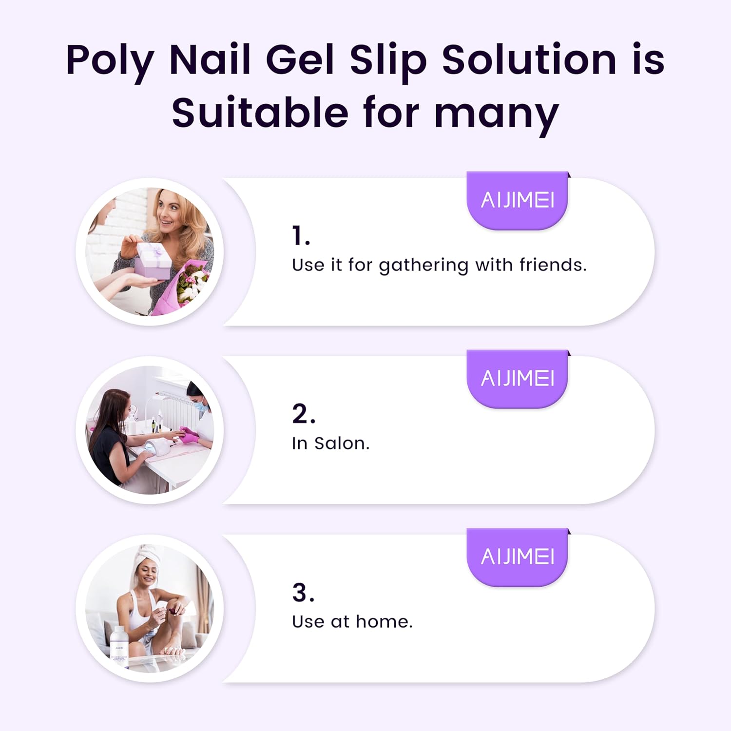 AIJIMEI Nail Slip Solution Poly Gel Slip Solution Set 4FL.OZ 2PCS Slip Solution for Nails Gel Nail Solutions Slip Solution for Poly Nail Gel UV&LED Gel Cleanser Slip Solution for Poly Nail Gel-Velvo Beauty
