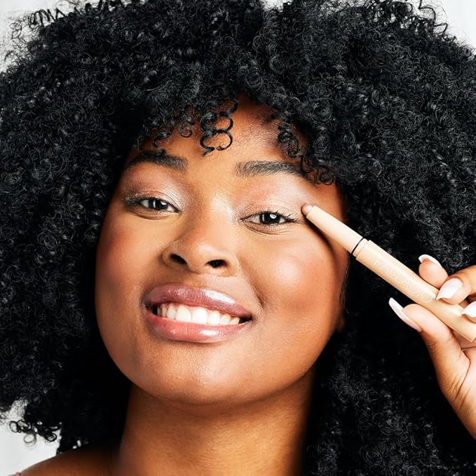 Palladio Waterproof Eyeshadow Stick with Blending Sponge, Long Lasting & Effortless Application, Smudge Free & Crease Proof Formula, Matte & Shimmer Shades, Buildable Eye Shadow (Champagne Shimmer)-Velvo Beauty