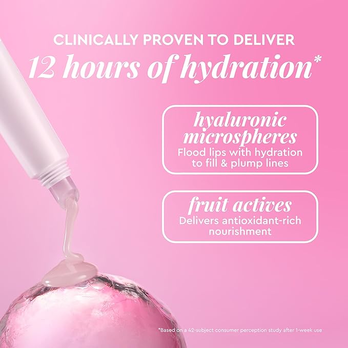 Glow Recipe Glass Balm Lip Treatment - 12Hr Hydrating Lip Balm & Moisturizer with Hyaluronic Acid to Smooth, Plump & Protect from Dryness, High Shine Finish - Clear Tint, Ice Bingsoo (15 ml)-Velvo Beauty