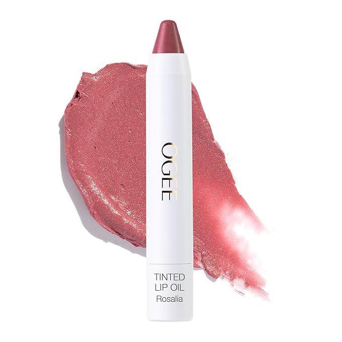 Ogee Tinted Sculpted Lip Oil - Lip Stain Made with 100% Organic Coconut Oil, Jojoba Oil, and Vitamin E - Best as Lip Balm, Lip Color or Lip Treatment - ROSALIA-Velvo Beauty