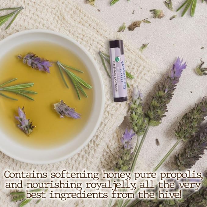 Savannah Bee Company Lip Balm - Lip Moisturizer for Chapped Lips - Hydrating Lip Balm with Pure Honey-Velvo Beauty