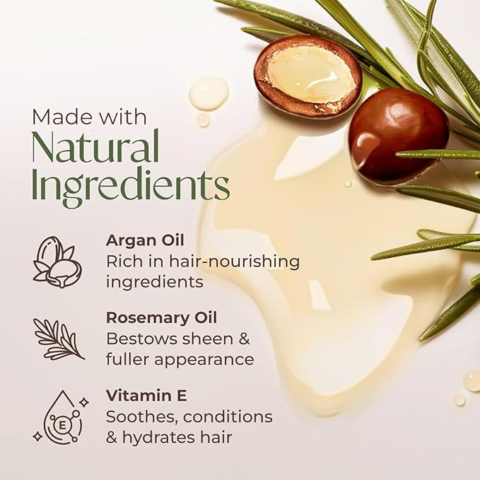 Chestnut Brown Hair Dye Shampoo with Argan Oil for Men & Women, 3 in 1 Semi-Permanent Formula, 16.9 Fl oz - Easy to Use, Covers Gray Hair-Velvo Beauty