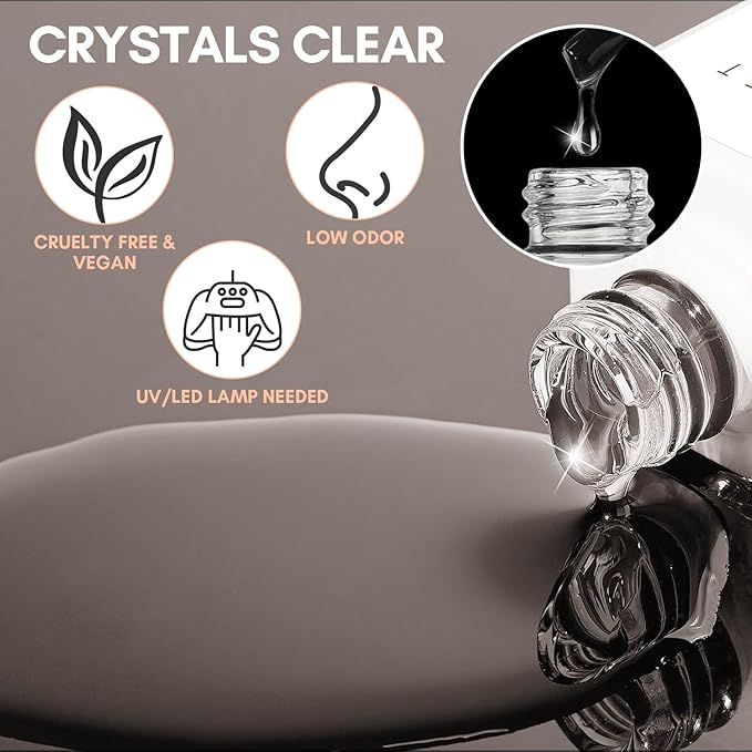 Makartt Gel Top Coat No Wipe, 15ML Clear Top Coat Gel Nail Polish, High Gloss Shine Finish Long Lasting Soak Off UV Nail Lamp Need for Acrylic Nails, Salon Quality Home DIY Manicure-Velvo Beauty