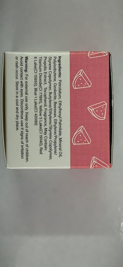 1 PCS Bee Lip Balm Honey Pot, Moisturizing Watermelon Sleeping Lip Balm Lip Mask Overnight, Hydrate Lip Repair Prevent Dry and Cracked Lip Care, Nourishes the Lip Skin, Reduces Lip Lines-Velvo Beauty