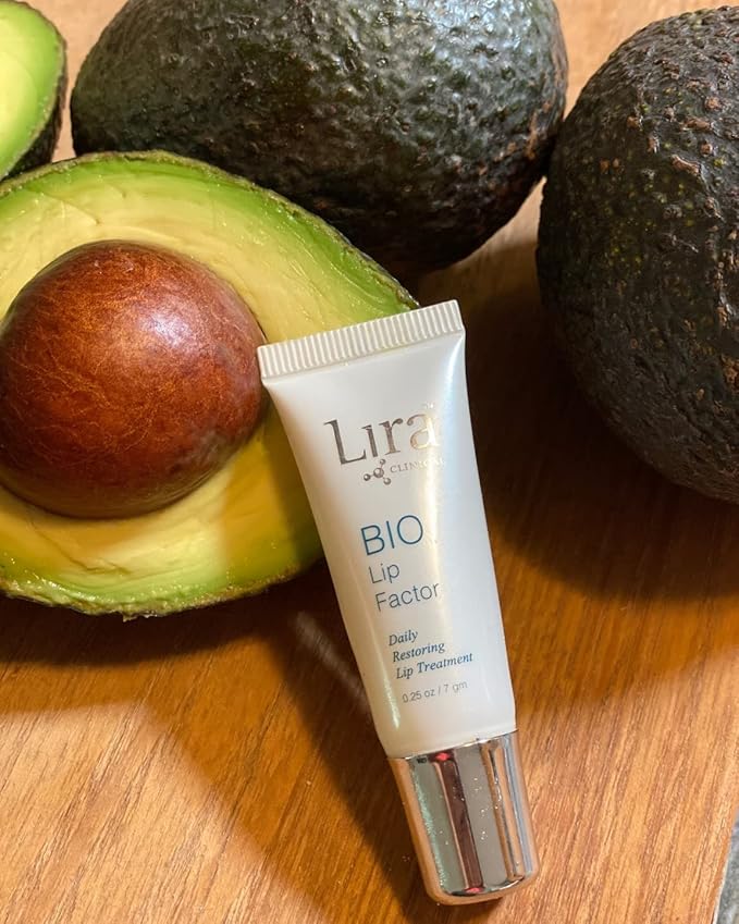 Lira Clinical Bio Lip Factor - Lip Balm SPF 15 for Soft, Full, and Supple Lips - Lip Treatment with Peptides, Vitamin C, E, Jojoba Oil, Avocado Oil - Lip Moisturizer for Dry Lips - 0.25 Ounce-Velvo Beauty