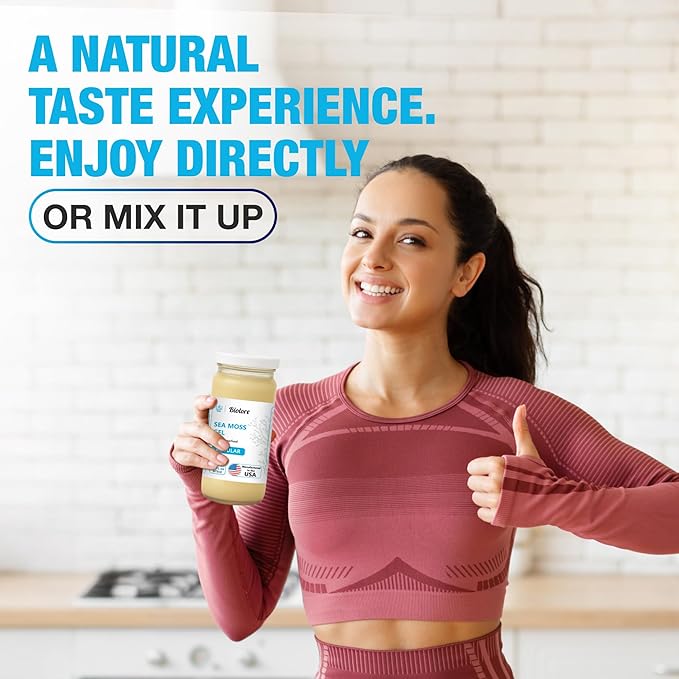 Sea Moss Gel - Lime 16oz, Wildcrafted Irish Seamoss with Essential Vitamins & Trace Minerals, Vegan Superfood Made in USA-Velvo Beauty