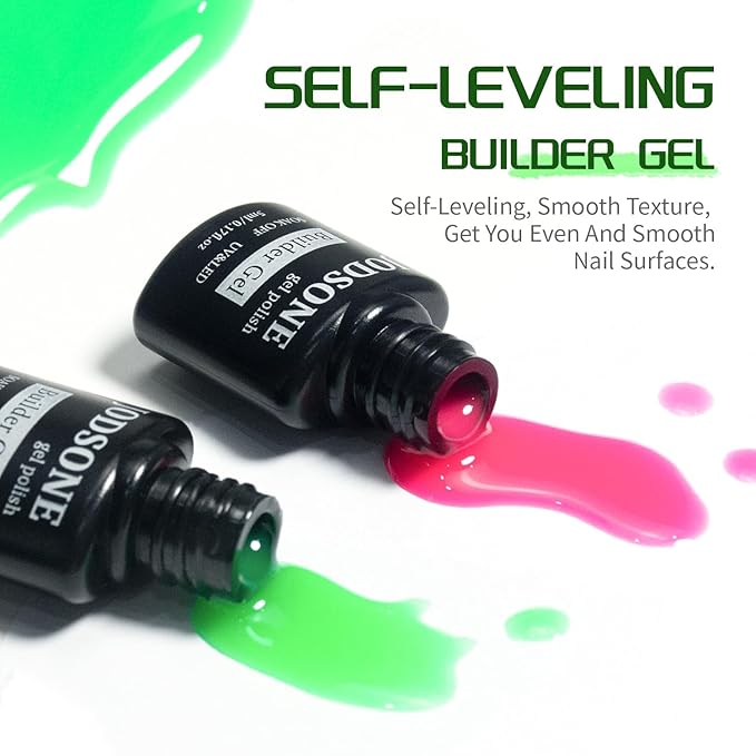 JODSONE Builder Color Gel Top Coat Base Coat Extension Gel 24 PCS Kit Long Lasting High Gloss Gift For Women-Velvo Beauty