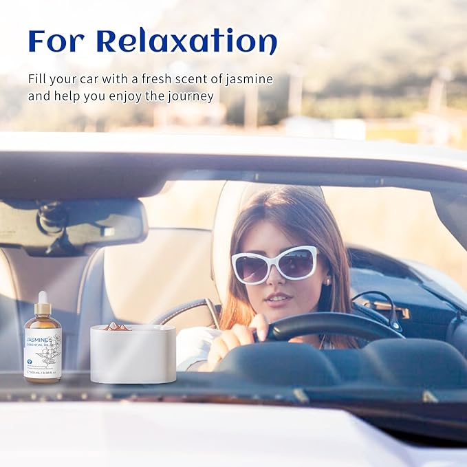 HIQILI Jasmine Essential Oil, Pure & Natural Jasmine Oil for Diffuser, Perfume, Shampoo, Aromatherapy-Velvo Beauty