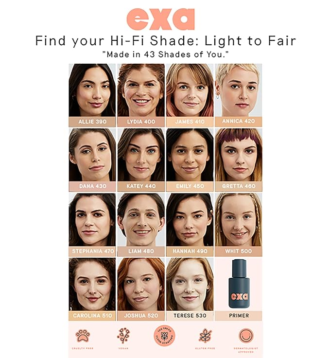 Exa Beauty - Natural High Fidelity Foundation | Clean, Vegan, Cruelty-Free Makeup (Michelle 300)-Velvo Beauty