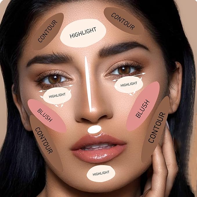 Contour Beauty Wand, Multi-Use Liquid Contour Wand Makeup for Face Cheeks, Natural Matte Finish Shading Bronzer Stick With Cushion Applicator(#01 Contour Brown)-Velvo Beauty