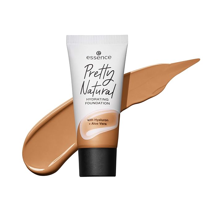 essence cosmetics Pretty Natural hydrating foundation 24h long lasting makeup 30ml (120 Cool Sand)-Velvo Beauty
