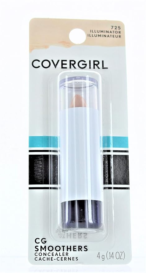 CoverGirl Smoothers Concealer, Illuminator [725] 0.14 oz (Pack of 4)-Velvo Beauty