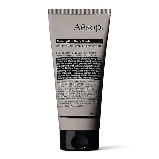 Aesop Redemption Body Scrub | Finely Milled Pumice and Aromatic Botanicals to Polish the Skin | 6.5oz / 180mL-Velvo Beauty