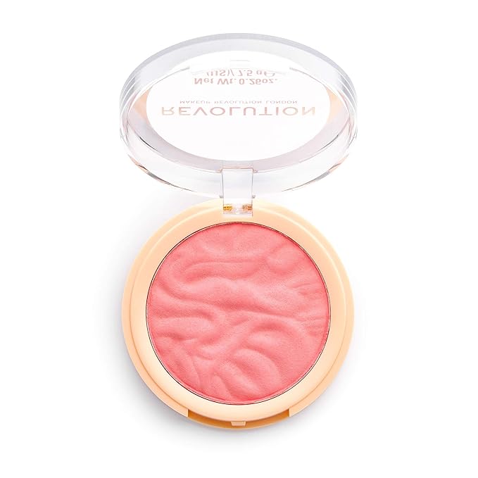 Revolution Beauty, Blusher Reloaded, Pressed Powder Face Blusher, Highly Pigmented & Long Lasting Formula, Lovestruck, 0.26 Oz.-Velvo Beauty