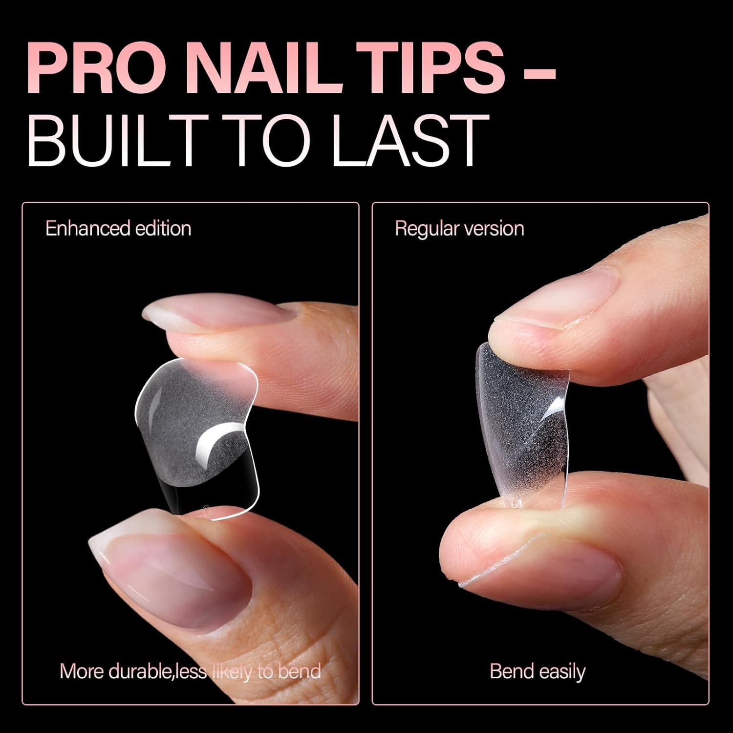 AILLSA Short Square Nail Tips, Fake Thickened Half Matte Nails Tips, Pre-shaped Press on False Nail Tip for Nail Salon 256PCS with Storage Box-Velvo Beauty