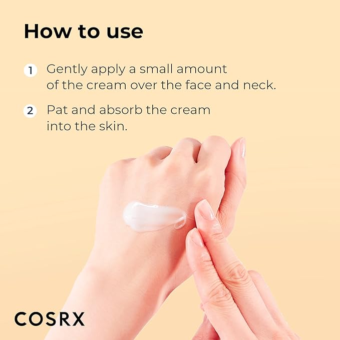 COSRX Snail Mucin 92% Repair Cream, Daily Face Gel Moisturizer for Dry Skin, Acne-prone, Sensitive Skin, Not Tested on Animals, No Parabens, Korean Skincare (3.52 Fl Oz (Pack of 1))-Velvo Beauty