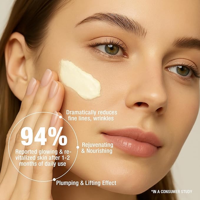 Face Moisturizer Retinol Cream For Face, Collagen Anti Aging Face Cream, Day-Night Neck Cream With Hyaluronic Acid, Wrinkle Cream For Women & Men Reduces Wrinkles, Dryness, 1.85 Fl. Oz-Velvo Beauty