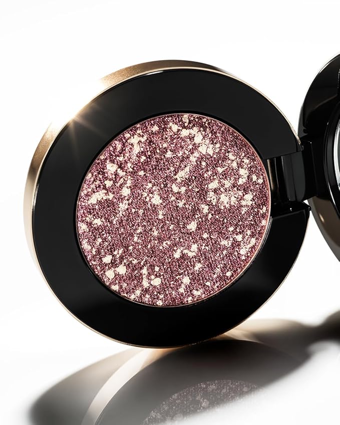 MAKE Beauty Multi-Chromatic Eye Shadow. Metal Reflecting Luminous Foil Finish Creamy, Buildable, Dimensional Long-wear, Crease-proof Powder Eyeshadow, Multichrome Shade - Rover, Magenta Pink-Velvo Beauty