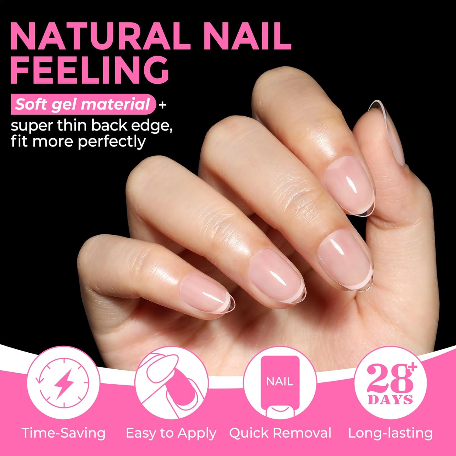 UNA GELLA Extra Short Almond Nail Tips Full Cover 216PCS Gel Nail Tips Short Almond Shaped Nails Tips Soft Gelly Gel Clear Fake Nails Tip for Acrylic Nail Tip Soak Off Home DIY Salon Nails 12 Sizes-Velvo Beauty