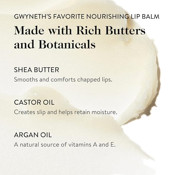 goop Beauty Lip Balm | Clean Moisturizing Lip Balm for Chapped, Cracked & Dry Lips | Coconut Oil & Shea Butter Lip Balm | 0.16 oz | Nourishing, Soothing, Hydrating Lip Balm | Petroleum & Paraben Free-Velvo Beauty