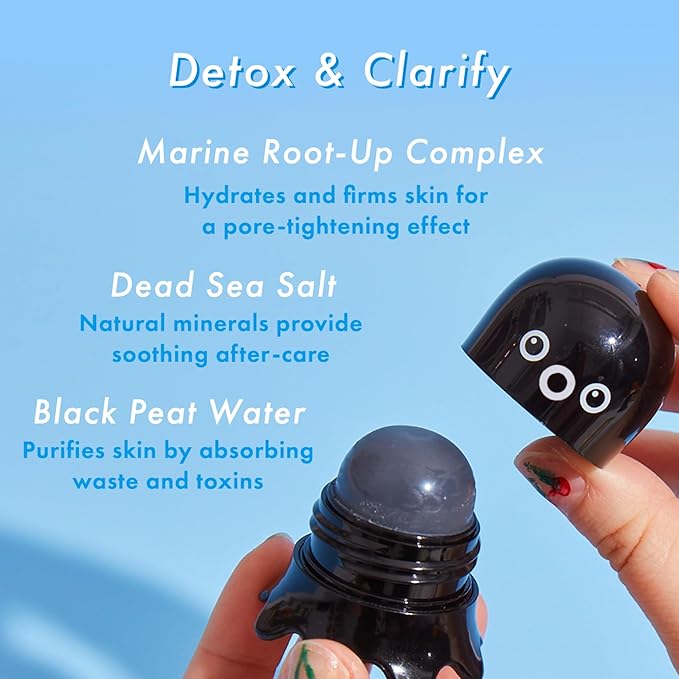 TONYMOLY Tako Pore Blackhead Remover Scrub Stick Charcoal & Dead Sea Salt Exfoliator for Blackheads, Whiteheads, Pore Cleansing & Oil Control, 0.8 oz-Velvo Beauty