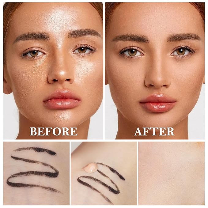 2pcs Liquid Concealer Set with Brush,Full Cover,Concealer Wand with Matte Finish,Corrects，Covers，Long Wear Up to 24hr-Velvo Beauty