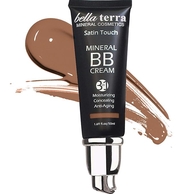 Bellaterra Cosmetics BB Cream - Tinted Moisturizer, Mineral Foundation Makeup, Dark 107 | Skin Perfector, 1.69 oz-Velvo Beauty