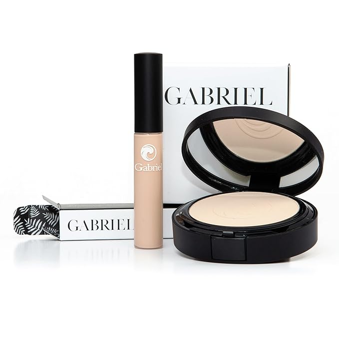 Gabriel Toolkit Concealer + Foundation | Organic, Clean Beauty Set + Cosmetic Travel Bag (Extra Light SET, 1)-Velvo Beauty