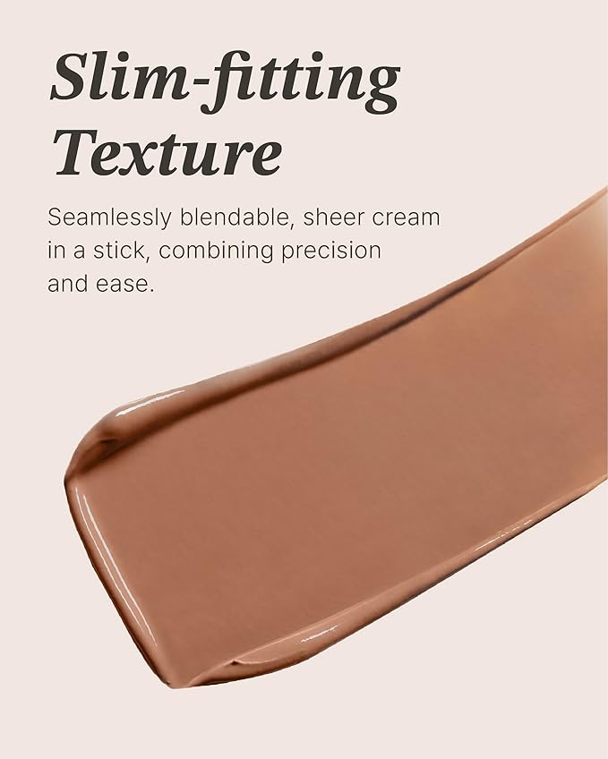 Glint Sheer Bronzer Stick (Caramel, 0.24oz) - Creamy Buildable, Blendable Formula for Natural Contour, Long-Lasting, Smooth, Versatile Use. Korean Makeup. Nose, Face, Cheeks.-Velvo Beauty
