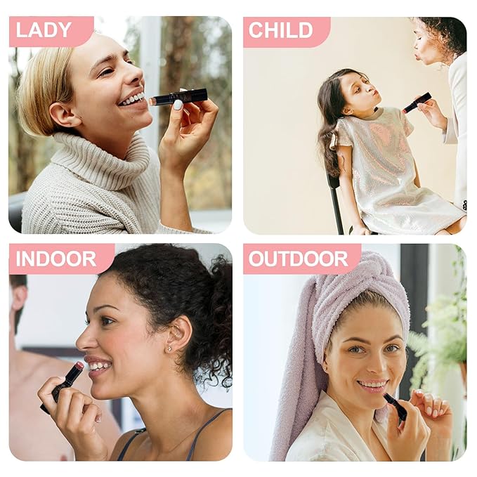 10 Pack Tinted Lip Balm With Glitter Powder Stocking Stuffers Tinted Chapstick - Moisturizing Lip Balm with Shimmer - Lipstick Set - Assorted Colors and Favors-Velvo Beauty