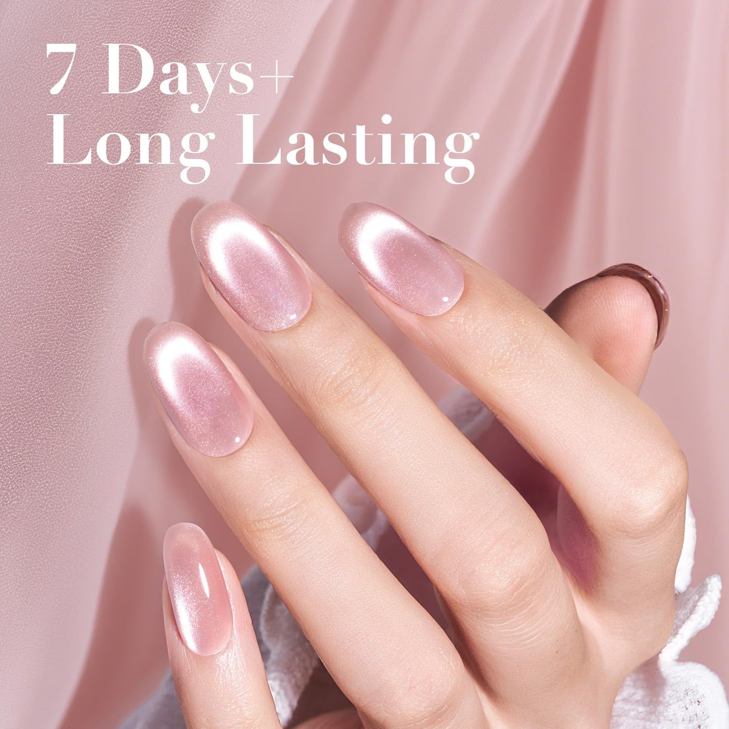 AZUREBEAUTY Cat Eye Nail Polish Quick Dry Nude Glitter Toe Nail Polish Natural Shine Nail Lacquer Salon-Quality for Women Girl Gifts-Velvo Beauty