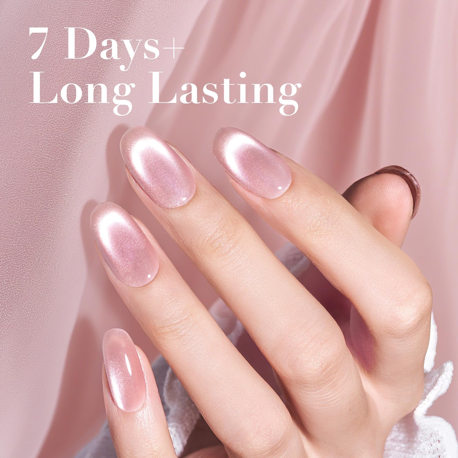 AZUREBEAUTY Cat Eye Nail Polish Quick Dry Nude Glitter Toe Nail Polish Natural Shine Nail Lacquer Salon-Quality for Women Girl Gifts-Velvo Beauty