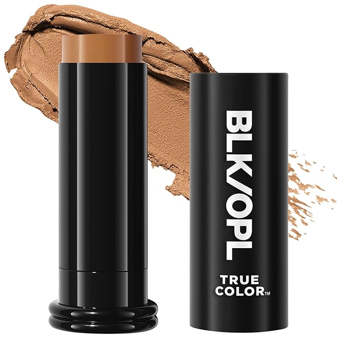 BLK/OPL Skin Perfecting Foundation Stick, SPF 15 Buildable & Blendable Face Foundation Makeup with Matte Finish - Full Coverage, Color Correcting & Sculpting - Hypoallergenic (Truly Topaz)-Velvo Beauty
