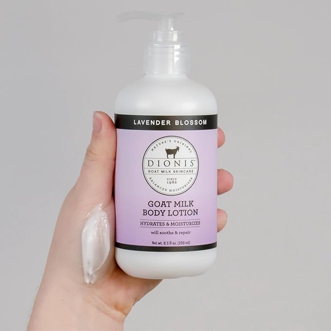 Dionis Goat Milk Skincare Lavender Scented Whipped Body Scrub & Lotion Gift Set - Gentle Chamomile Blended Exfoliating Sugar Scrub & Hydrating Body Cream Set, 6 oz & 8.5 oz-Velvo Beauty