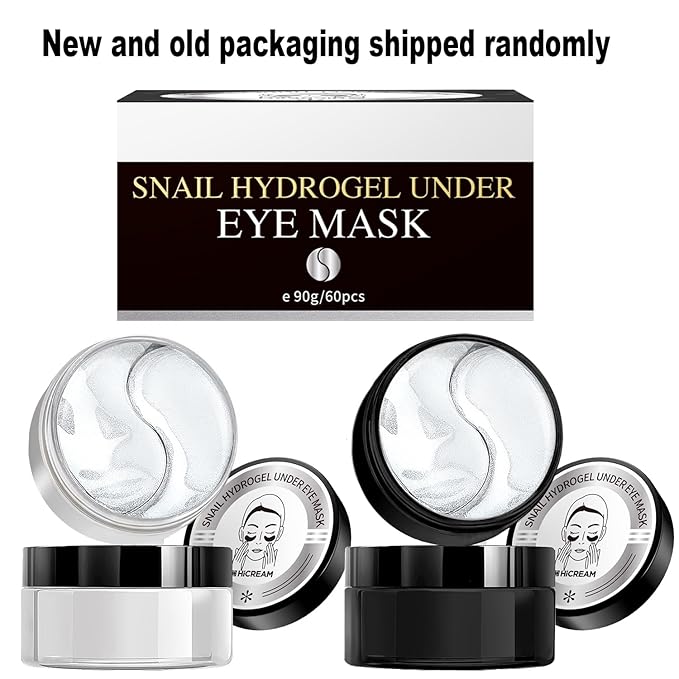 Advanced Snail Hydrogel Eye Patch 60 Patches, Gel Serum Mask, Undereye Treament, Fine Lined, Puffy Eyes, Refresh, Hydrate, Paraben free, Phthalates free, Skincare-Velvo Beauty