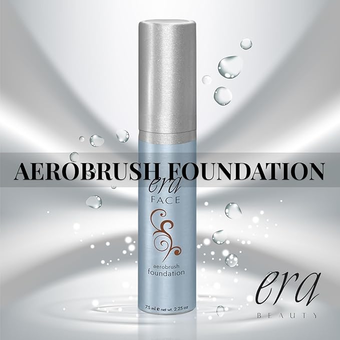 ERA Face spray makeup (R10 Cocoa, 2.25 oz) - airbrush foundation, everyday, buildable, professional spray on cosmetics by Era Beauty-Velvo Beauty