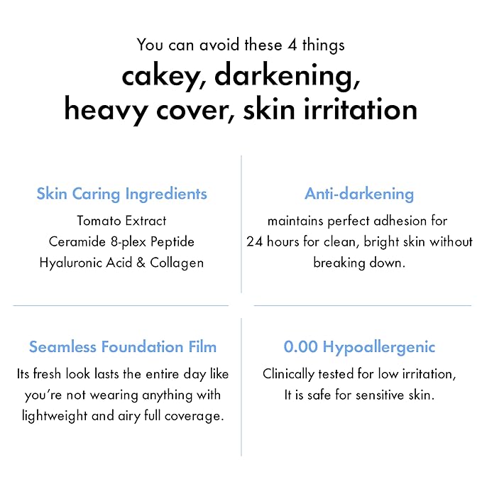 Amuse SEOUL Ceramic Skin Perfector Cushion Foundation Refill | Long-lasting, Lightweight, Semi-matte, Flawless Coverage, Hypoallergenic, Korean Beauty, Vegan(15g / 0.52 oz.) ([REFILL] 01 PORCELAIN)-Velvo Beauty