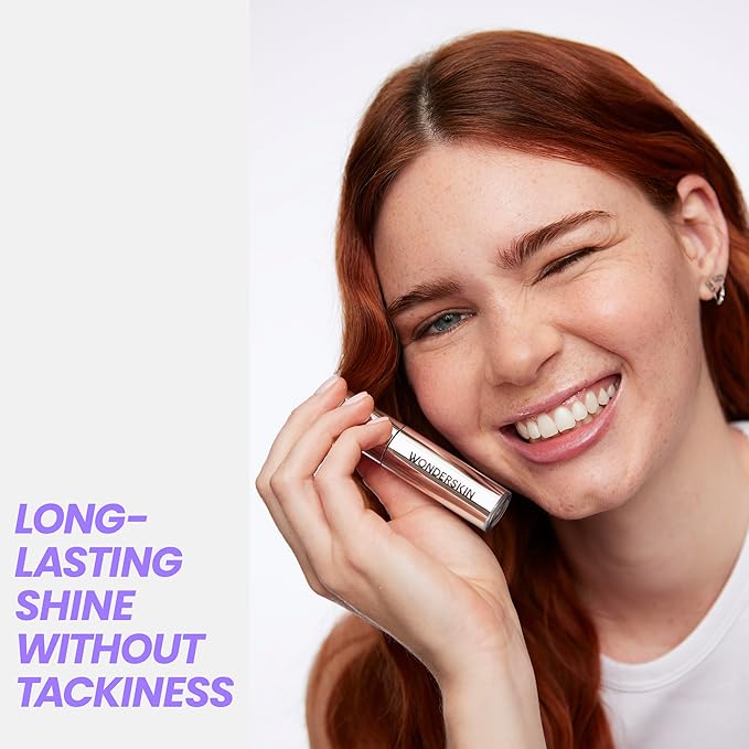 Wonderskin Lip Oil - Lip Rehab Serum Oil, Hydrating and Moisturizing Clear Serum for Dry Lips - Natural, Vegan and Non-sticky (Clear)-Velvo Beauty