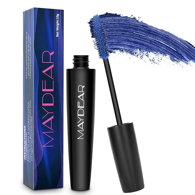 Maydear Colored Mascara for Eyelashes - Waterproof, Long Lasting, Smudgeproof, Fast Dry Lengthening Eye Makeup for Women - Gray Purple - for Party and Stage Use-Velvo Beauty