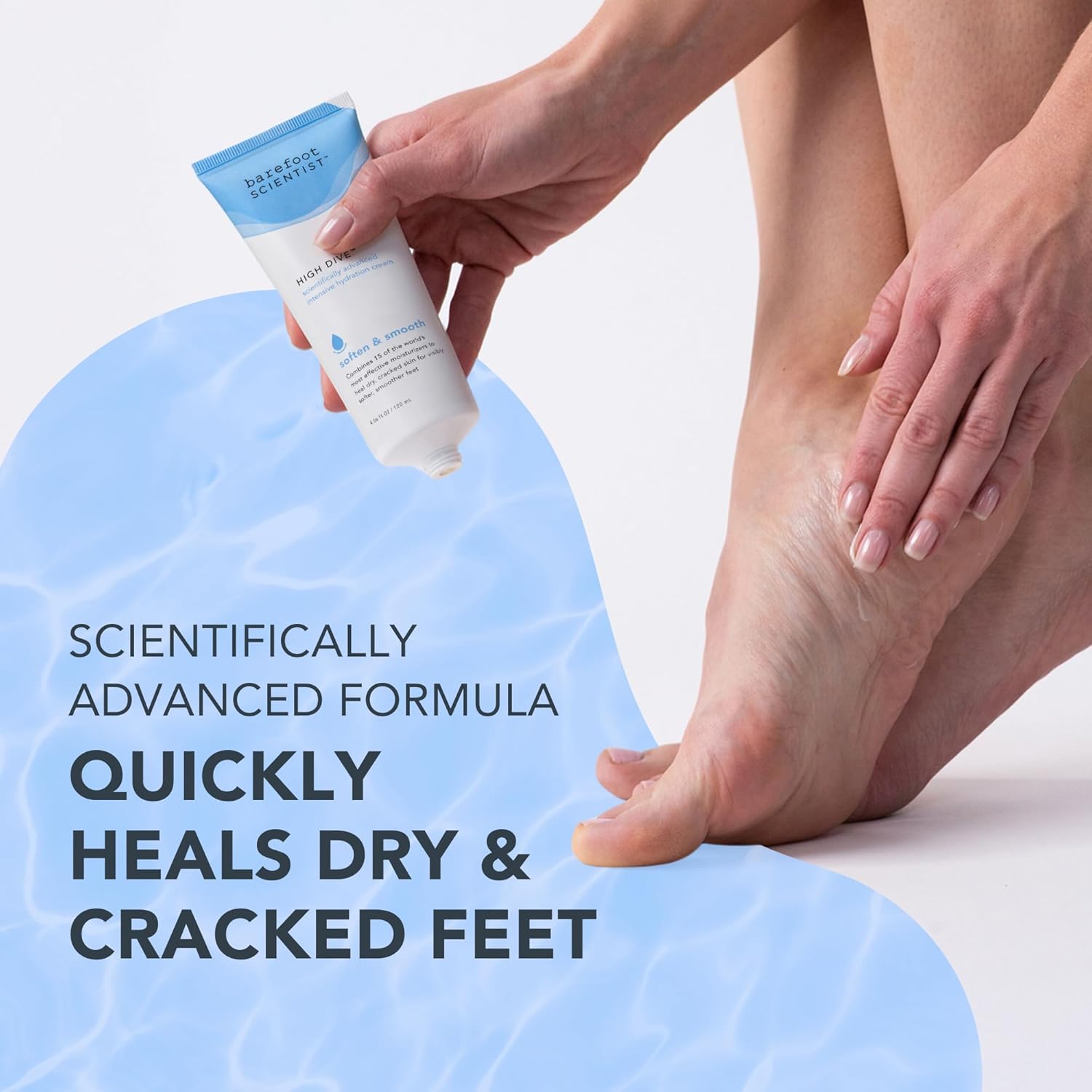 Barefoot Scientist High Dive Intensive Hydration Foot Therapy Cream, Specialized Moisture for Dry Feet and Cracked Heels-Velvo Beauty